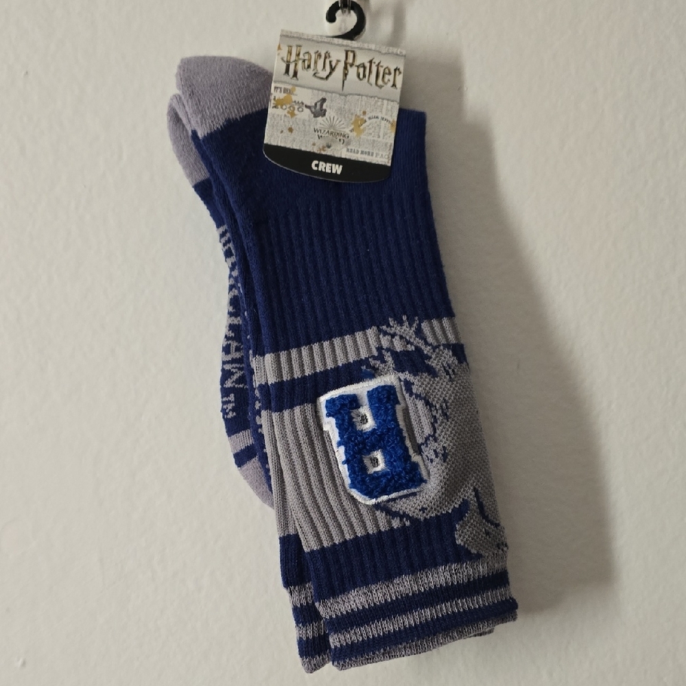 Warner Bros. Harry Potter RAVENCLAW Blue and Gray Socks